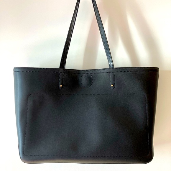 Longchamp NWOT Black Leather Shoulder Tote - Picture 4 of 6